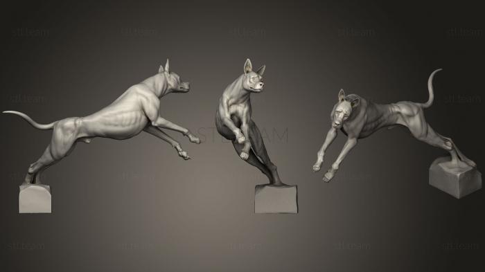3D model Dog Pose 02 (STL)